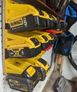 Dewalt 20V Battery Horizontal Mount-Space-Saving