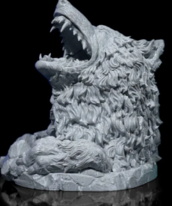 Majestic Howling Wolf Bite Dice Tower Centerpiece