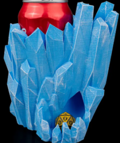 Icy Blue Frostbite Shard Can Holder and Dice Tower