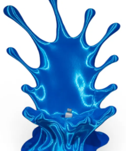 Glossy Blue Artistic Splash Phone Holder Stand