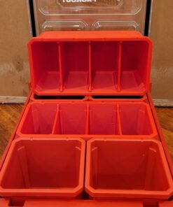 Milwaukee Packout Compatible Organizer - 4 Cavity Divided Rectangular Bin