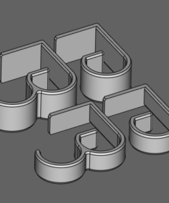 Alternative view of Desk Cable Management Hugger Clip Compatible with Ikea 34mm Tabletop