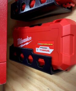 Wall Mount Holder Compatible with Milwaukee Packout Bit Cases