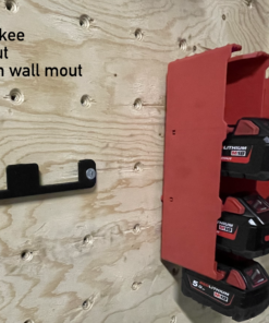 Wall Mount Compatible with Milwaukee Packout 200mm Hole Spacing
