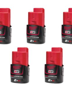 Milwaukee M12 5-Place Battery Storage Mount Holder Compatible with SKADIS System