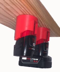 Alternative view of Lockable Milwaukee M12 Battery Holder Compatible with Milwaukee Tools