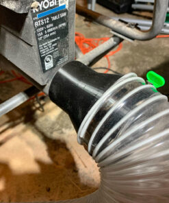 Dust Reducer Adapter Compatible with Ryobi RTS12 Table Saw