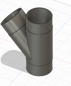 Alternative view of 4" Y Fitting Dust Hose Connector Compatible with Major Brands
