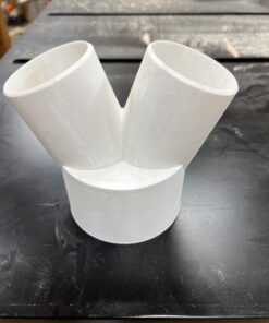 Alternative view of 4-inch to Dual 2.5-inch Dust Collector Hose Adapter Compatible with Milwaukee DeWalt Makita